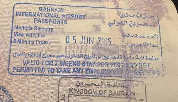 work visa in bahrain