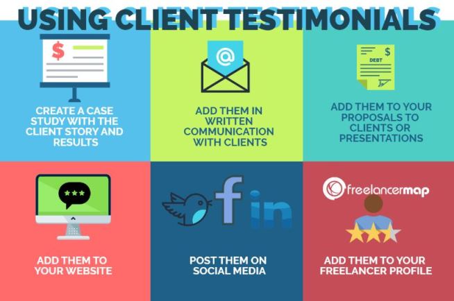 client testimonials how to become a freelance content writer