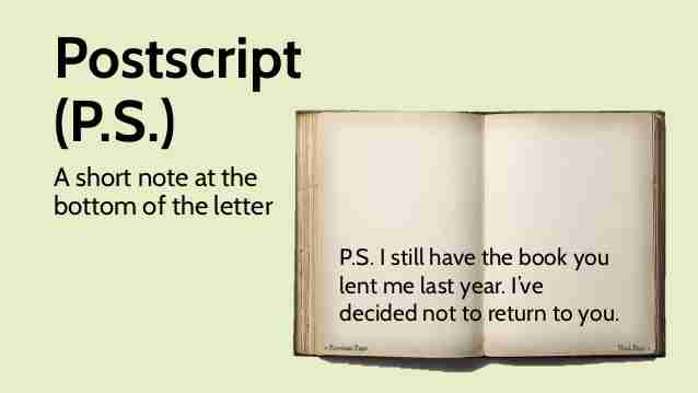 postscript how to end a cover letter